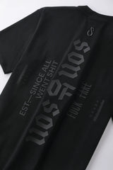 Crew Neck Oversize T-Shirt Black