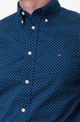 Camisa Tommy Hilfiger Regular Night Sky/Multi Dot