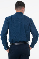 Camisa Tommy Hilfiger Regular Night Sky/Multi Dot