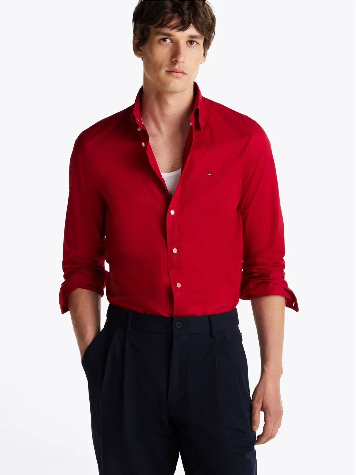 Camisa Tommy Hilfiger Regular Medium Red