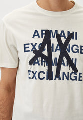 T-Shirt Men White Armani Exchange