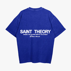 T-Shirt Saint Theory Azul-Blanco