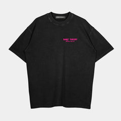 T-Shirt Saint Theory Negro-Rosa