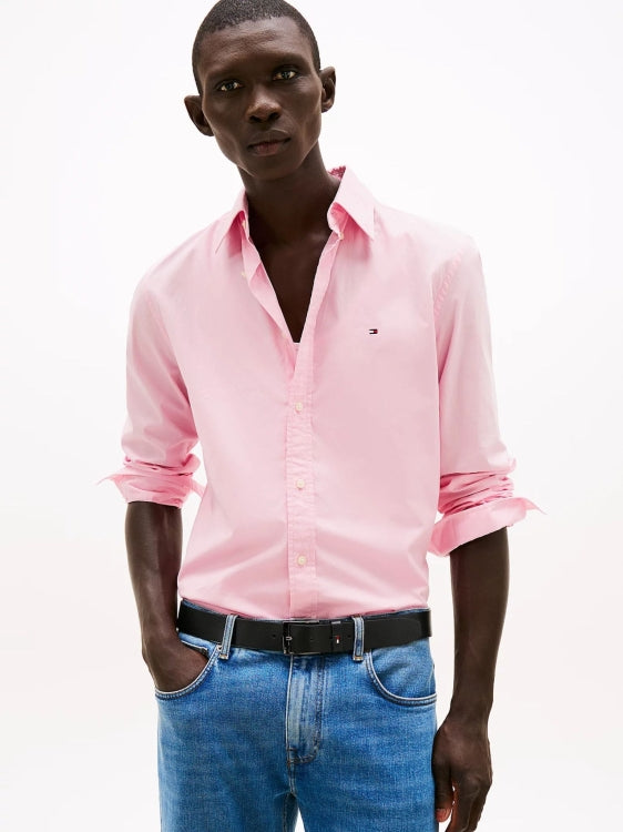 Camisa Tommy Hilfiger Regular Dobby Classic Pink