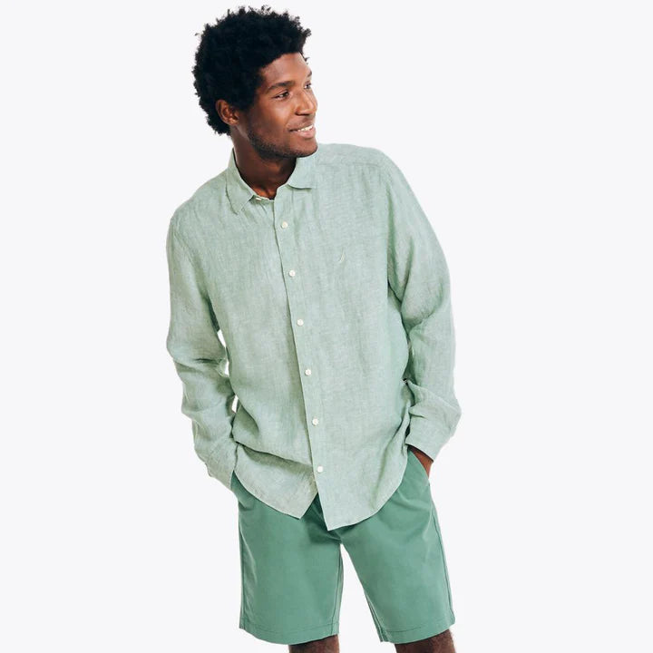 Camisa Hombre de Lino Nautica