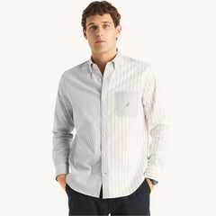 Camisa Nautica Hombre Classic Fit White