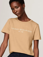 Camiseta Women Tommy Hilfiger Khaki