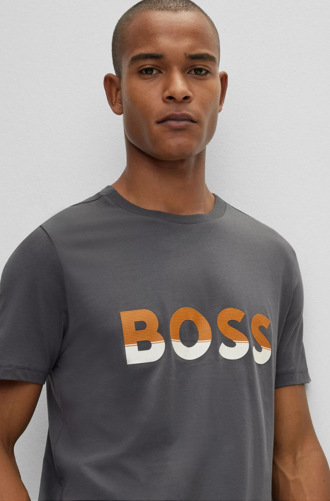 Camiseta Boss Regular Dark Grey