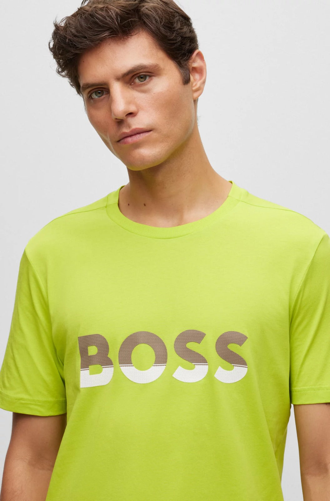 Camiseta Boss Regular Bright Green