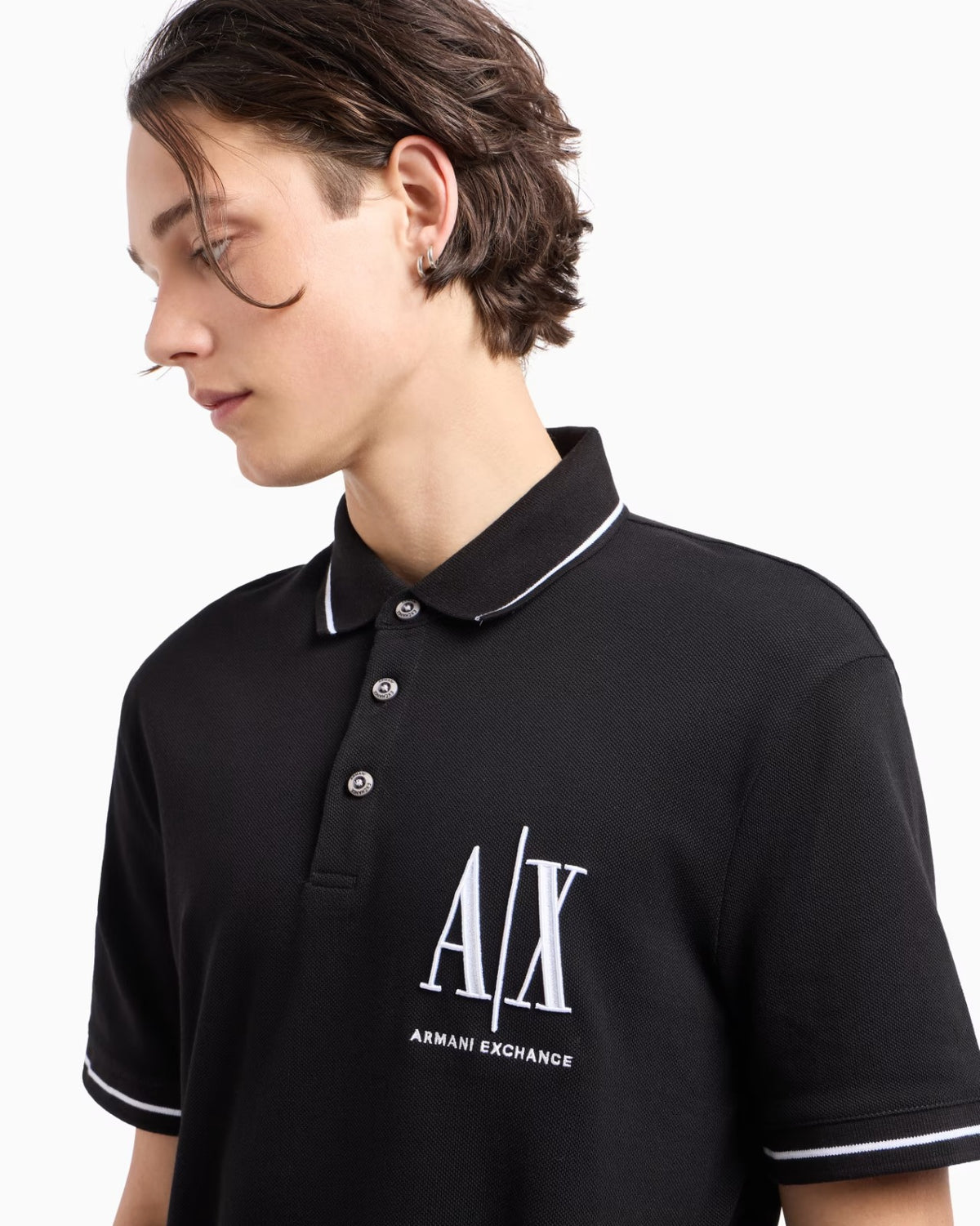 Polo Men Black Armani Exchange