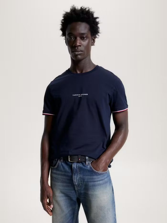 Camiseta Slim Tommy Hilfiger Sky