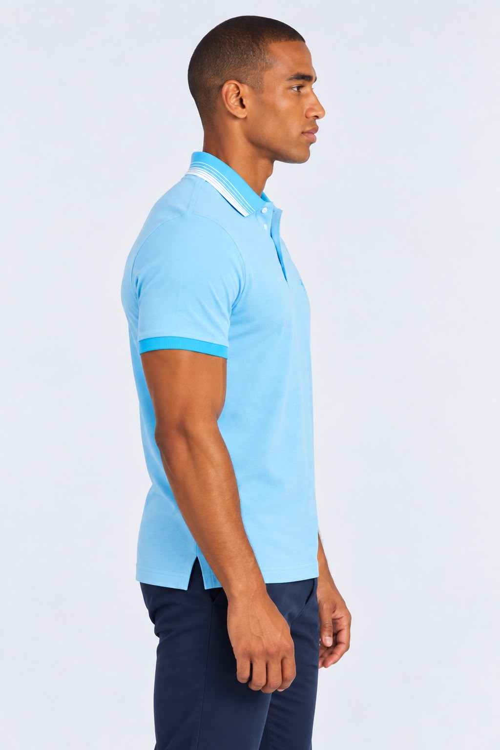 Polo Celeste Hombre Penguin