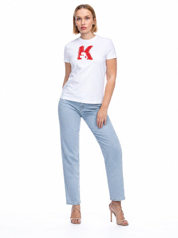 Camiseta Blanca Mujer Karl Lagerfeld