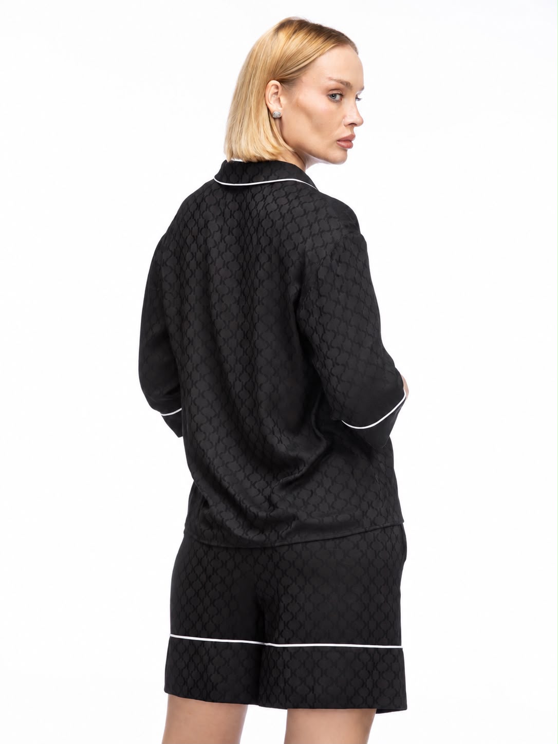 Camisa Manga Larga Negra Mujer Karl Lagerfeld