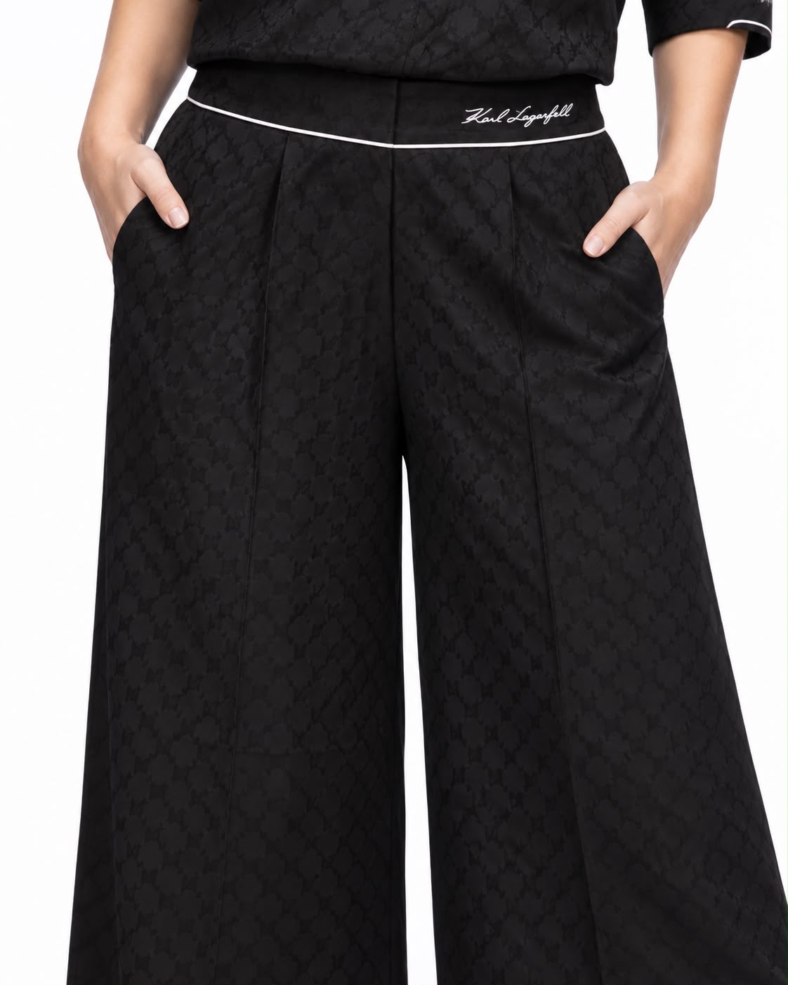 Pantalon Negro Mujer Karl Lagerfeld