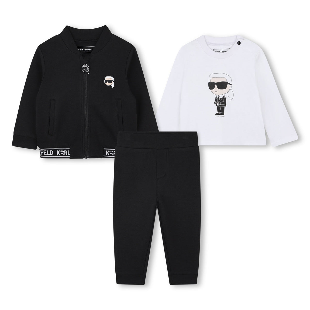 Conjunto 3 Pzas Kids Karl Lagerfeld Camisetas Kids