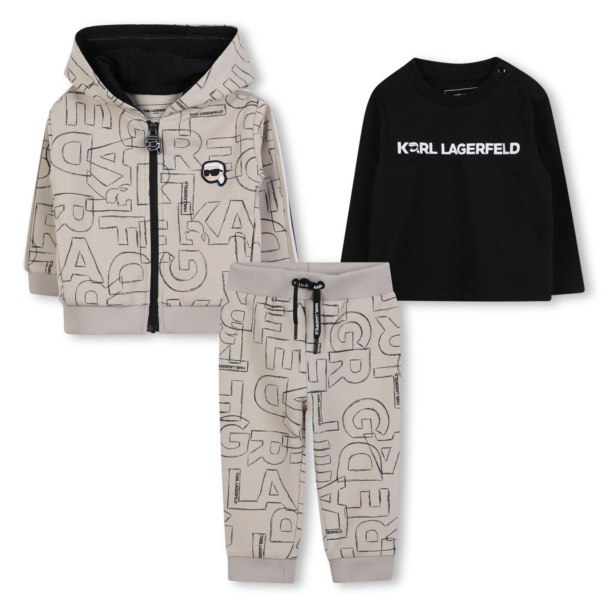 Conjunto 3 Pzas Kids Niño Karl Lagerfeld Camisetas Kids