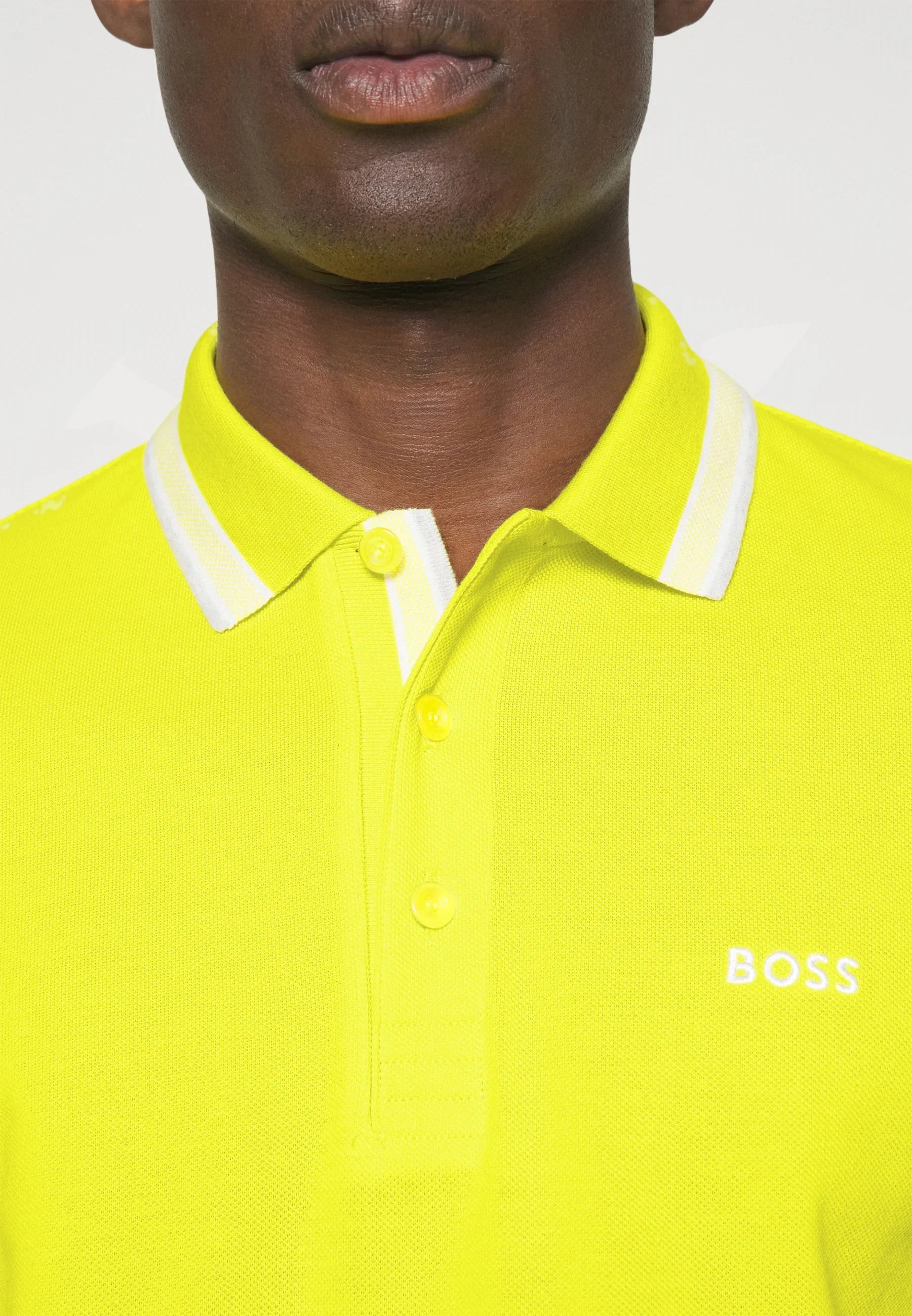 Polo Boss Regular Fit Pastel Yellow Polos
