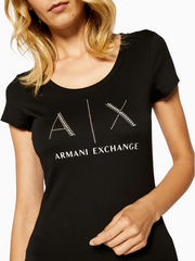 T-Shirt Women Black Armani Exchange