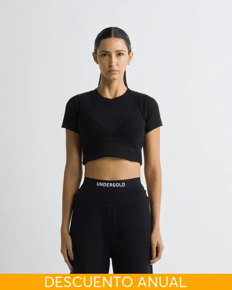 Baby Tee Undergold Basics Knit Crop Top