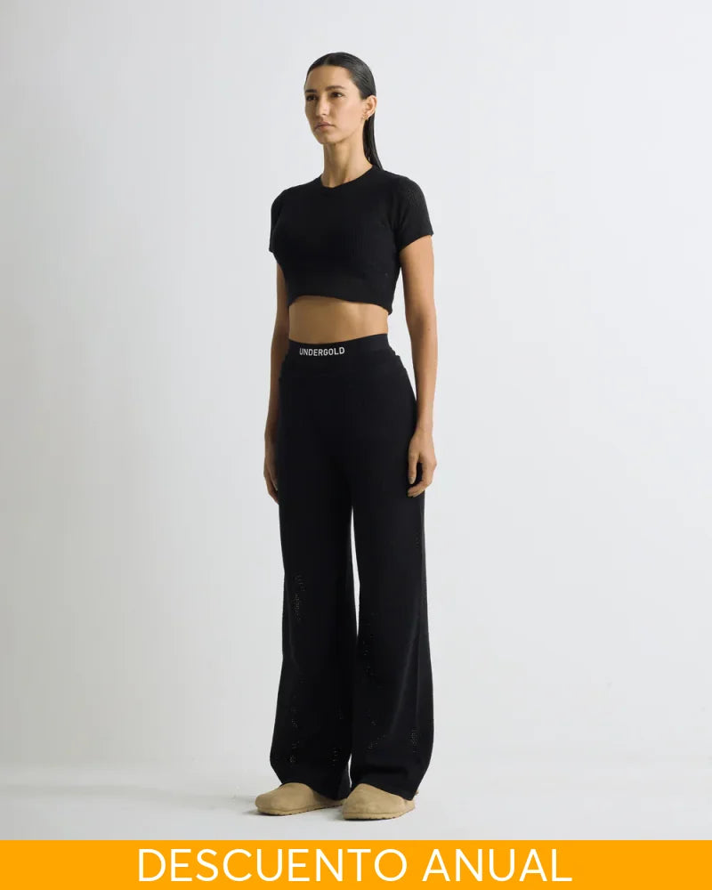 Baby Tee Undergold Basics Knit Crop Top