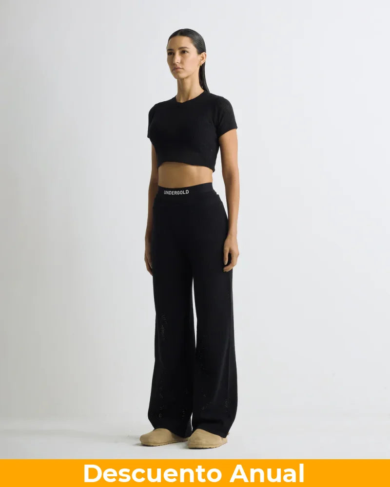 Baby Tee Undergold Basics Knit Crop Top