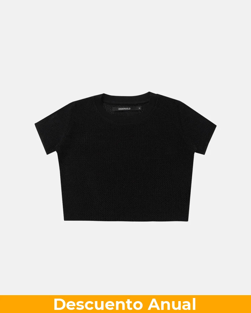 Baby Tee Undergold Basics Knit Crop Top