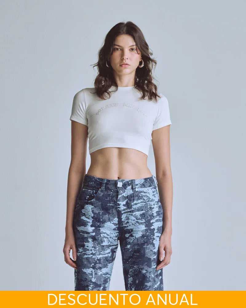 Baby Tee Women Undergold Capsule Blessed Are You Crop Top