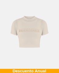 Baby Tee Women Undergold Golden Heritage Crop Top