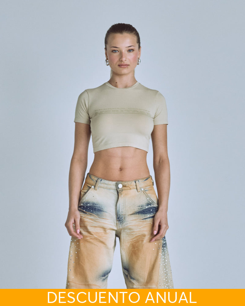 Baby Tee Women Undergold Golden Heritage Crop Top