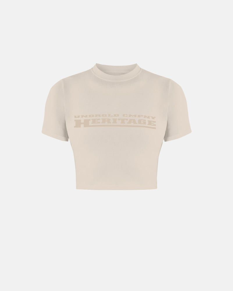Baby Tee Women Undergold Golden Heritage Crop Top