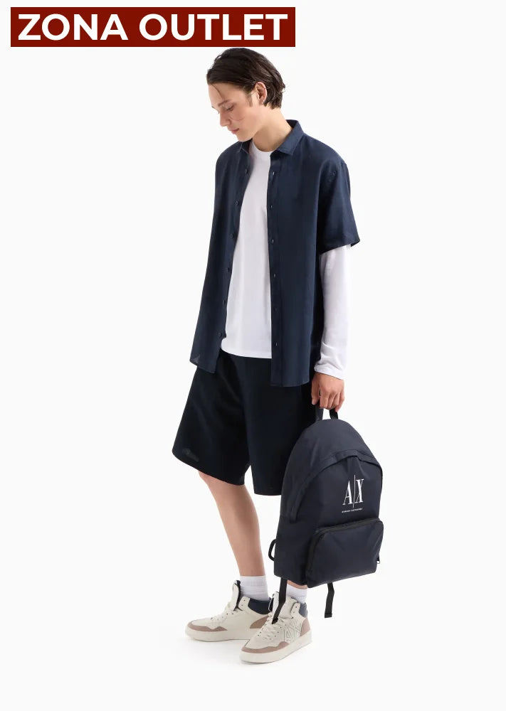 Backpack Blue Armani Exchange Bolsos