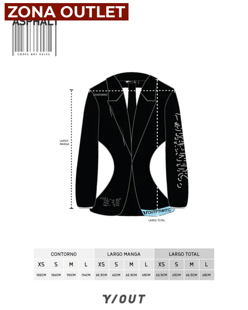 Blazer Y/Out Black Buzo