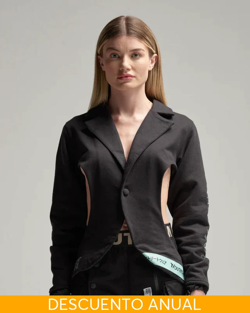 Blazer Y/Out Black Buzo
