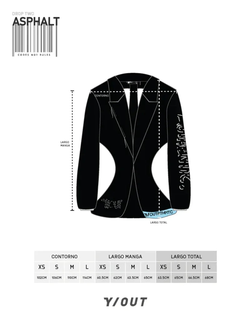 Blazer Y/Out Black Buzo