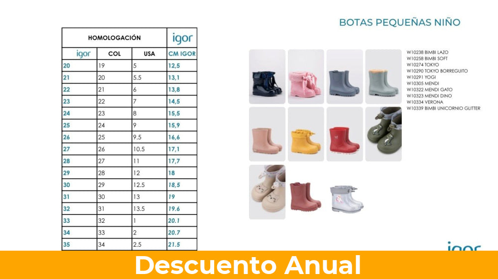 Bota de agua Kids Igor Verona Botas Kids