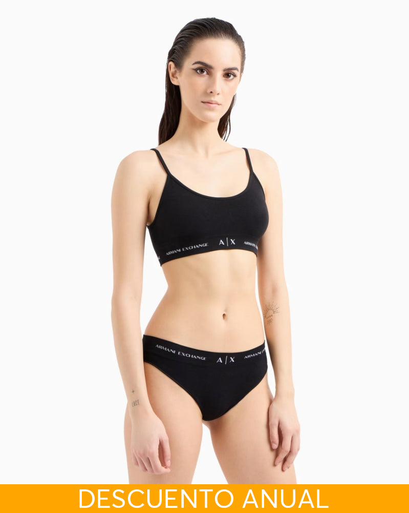 Bra Women Black Armani Exchange Ropa Interior