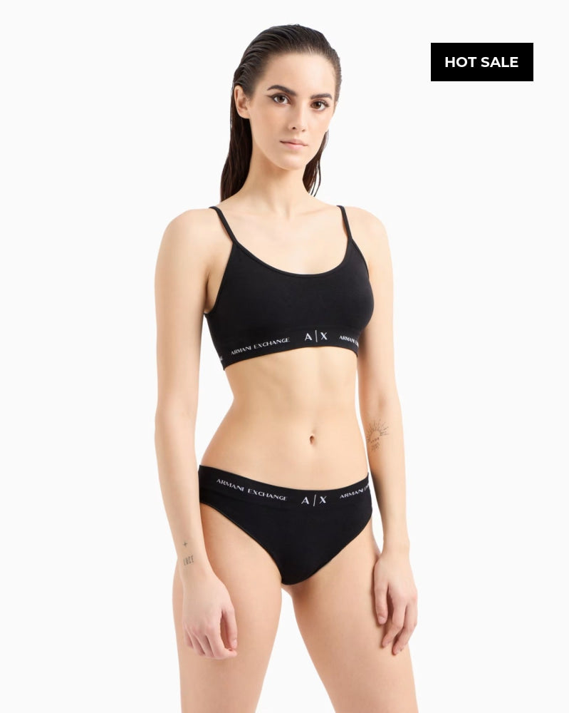 Bra Women Black Armani Exchange Ropa Interior