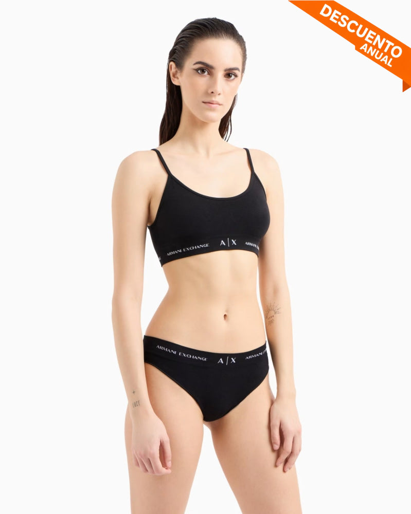 Bra Women Black Armani Exchange Ropa Interior