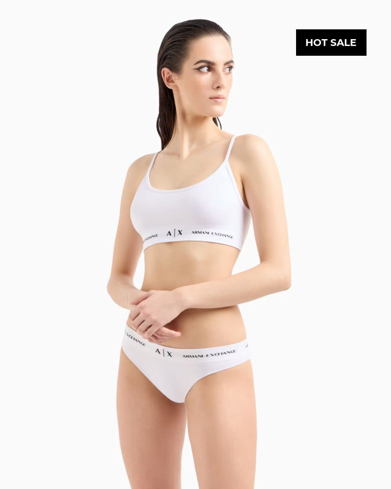 Bra Women White Armani Exchange Ropa Interior