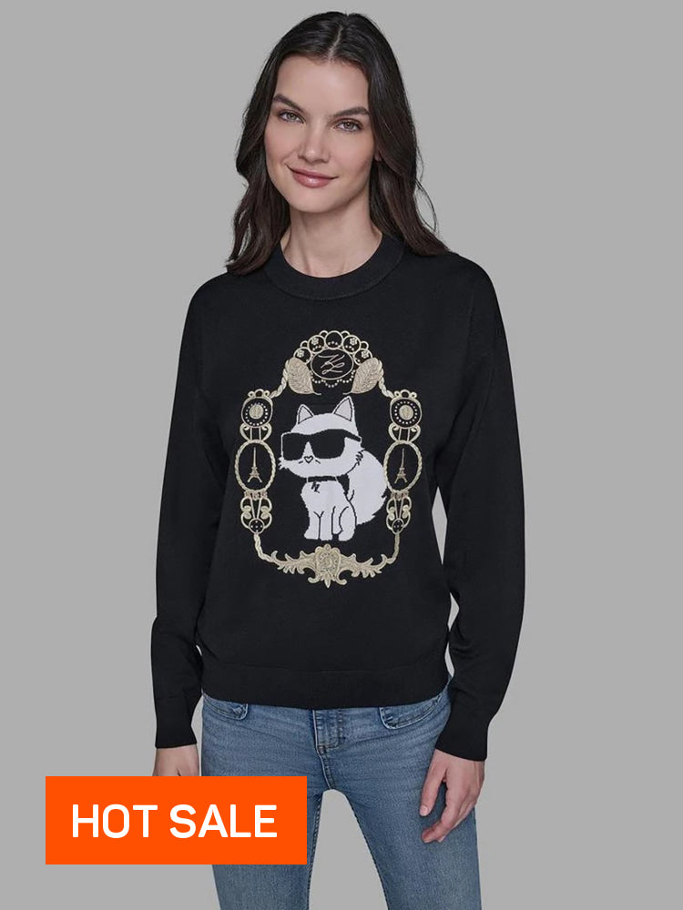 Buzo Negro Mujer Karl Lagerfeld - Buzo
