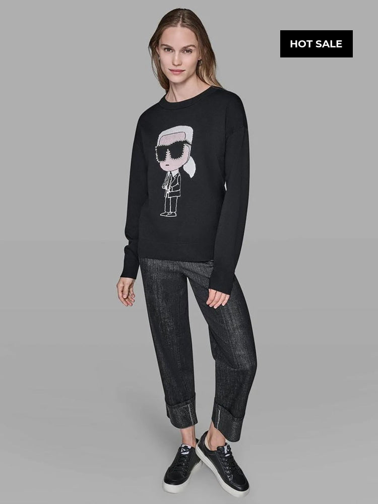 Buzo Negro Mujer Karl Lagerfeld - Buzo