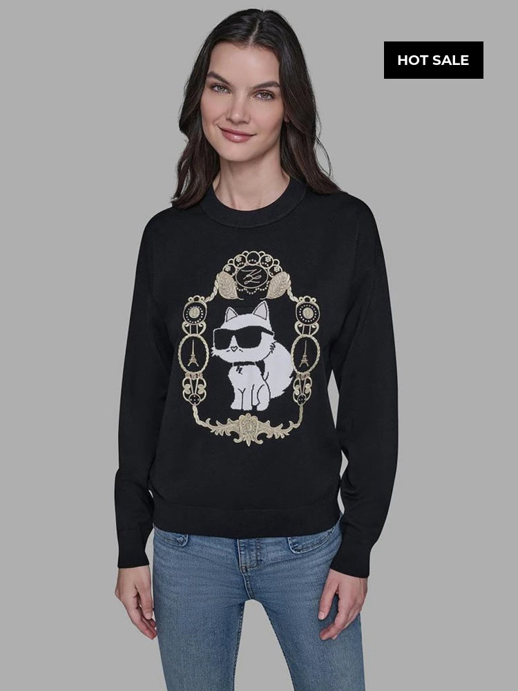 Buzo Negro Mujer Karl Lagerfeld - Buzo