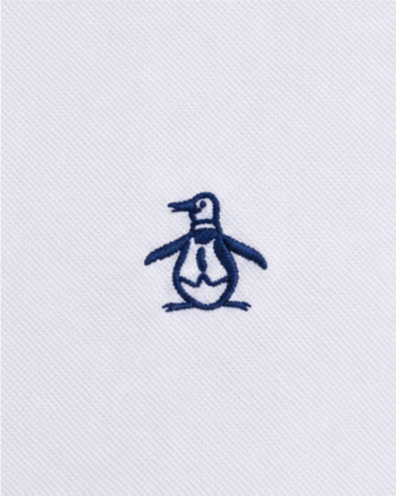 Camisa Blanca Hombre Manga Corta Penguin - Camisas