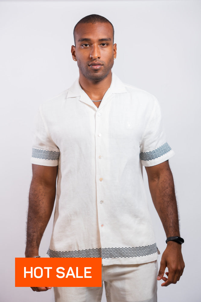 Camisa De Lino Psycho Bunny - Camisas