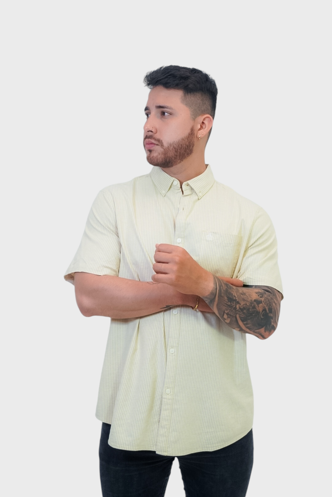Camisa Penguin Cream Gold S Camisas