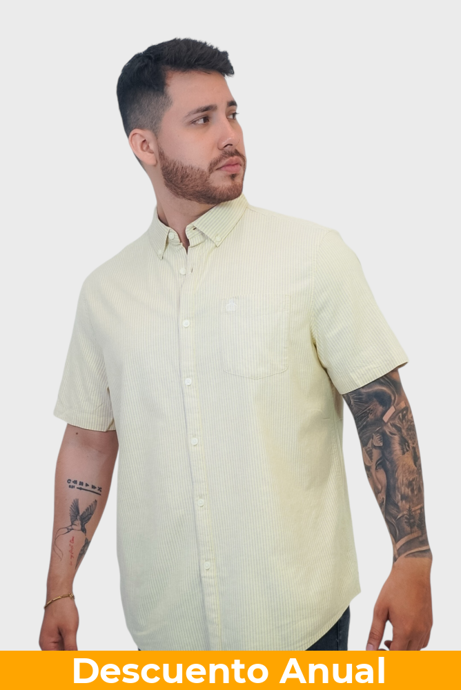 Camisa Penguin Cream Gold S Camisas