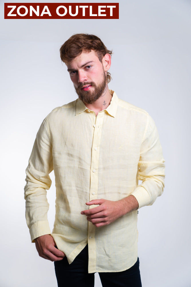 Camisa Hombre de Lino Nautica Camisas