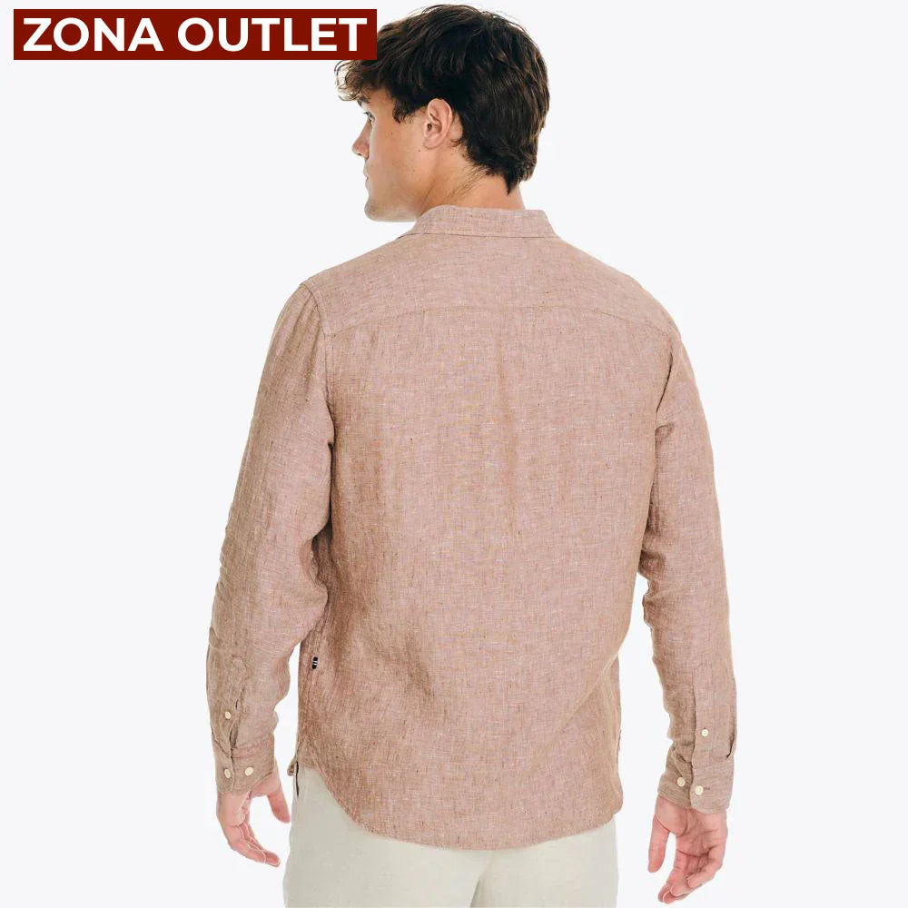 Camisa Hombre de Lino Nautica Camisas