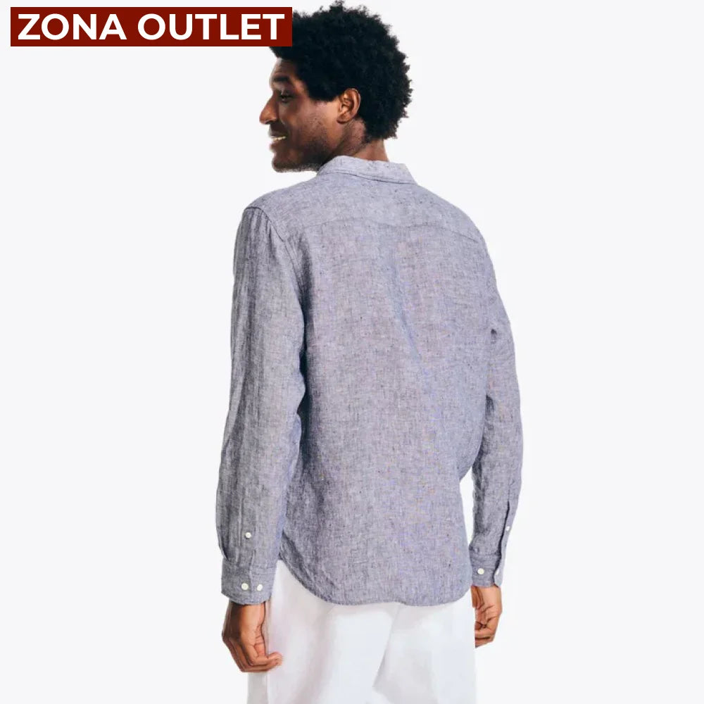 Camisa Hombre de Lino Nautica Camisas